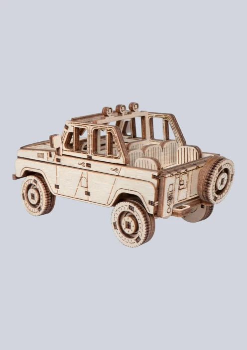 Купить игрушка-конструктор из дерева внедорожник «командир» 70 деталей в интернет-магазине ArmRus по выгодной цене. - изображение 2