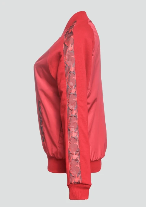 Купить куртка-бомбер женская «ар» бордовая в Москве с доставкой по РФ - изображение 19