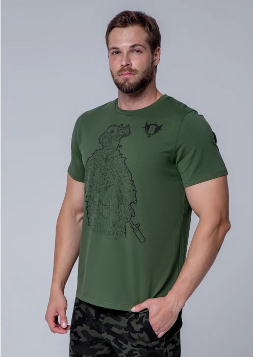Купить футболка «ссо» контур бойца хаки в интернет-магазине ArmRus по выгодной цене. - изображение 1