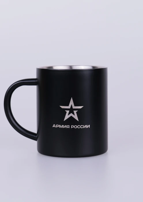 Купить  кружка металлическая «армия россии» 300 мл черный в интернет-магазине ArmRus по выгодной цене. - изображение 1