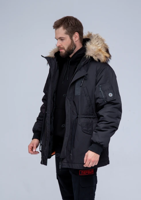 Купить куртка-парка «армия россии» трансформер черная в интернет-магазине ArmRus по выгодной цене. - изображение 4