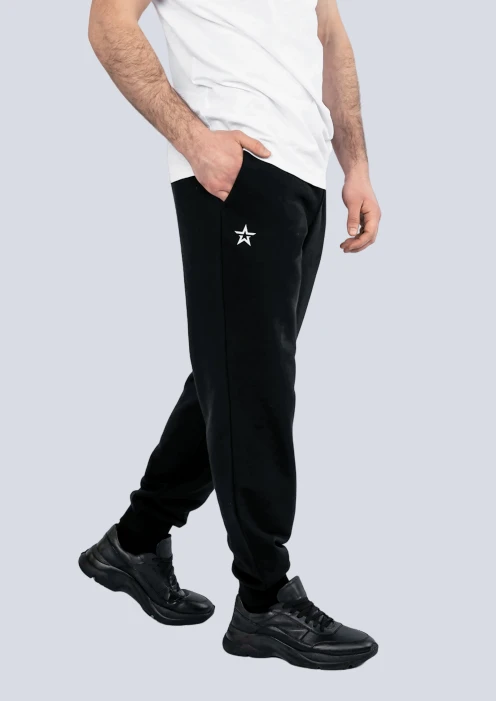 Купить брюки мужские «звезда» черные с манжетами в интернет-магазине ArmRus по выгодной цене. - изображение 1