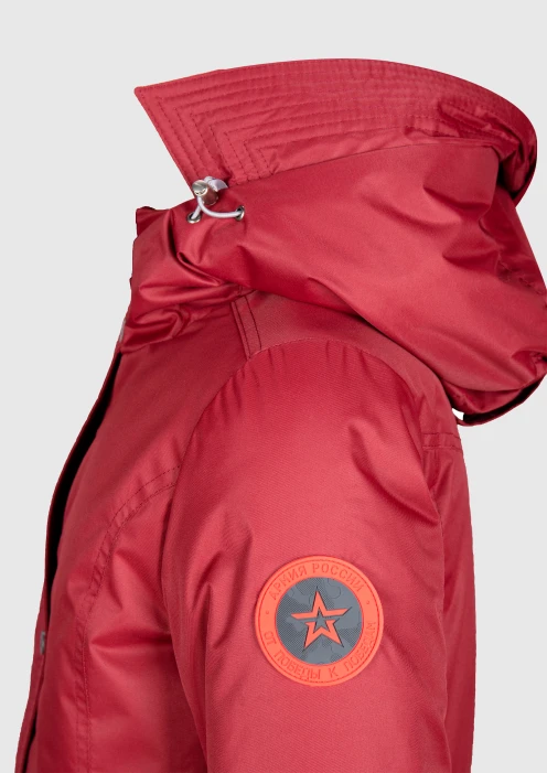 Купить куртка-парка утепленная детская «армия россии» брусничная в интернет-магазине ArmRus по выгодной цене. - изображение 22