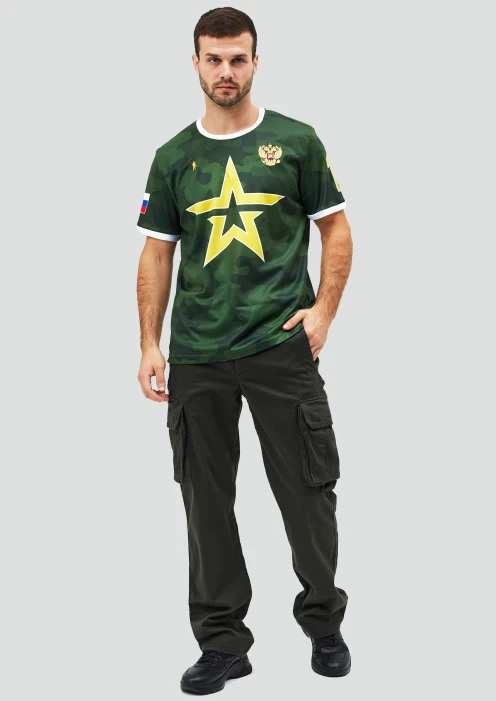 Купить футболка спортивная «первый» зеленый камуфляж в интернет-магазине ArmRus по выгодной цене. - изображение 10