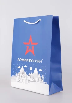 Пакет подарочный «Новогодний» 300х400х120: купить в интернет-магазине «Армия России