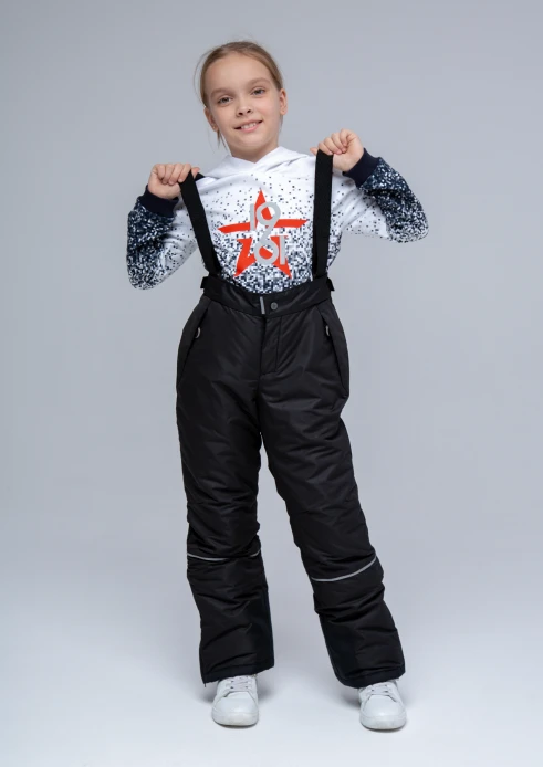 Купить  брюки утепленные детские «от победы к победам» черные в интернет-магазине ArmRus по выгодной цене. - изображение 8