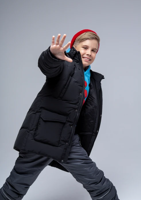 Купить куртка-парка утепленная детская «армия россии» черная в интернет-магазине ArmRus по выгодной цене. - изображение 15