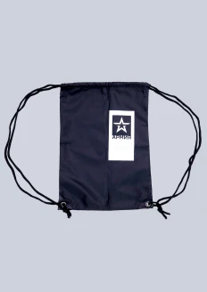 Рюкзак-мешок «Армия» черный 33х42 см: купить в интернет-магазине «Армия России