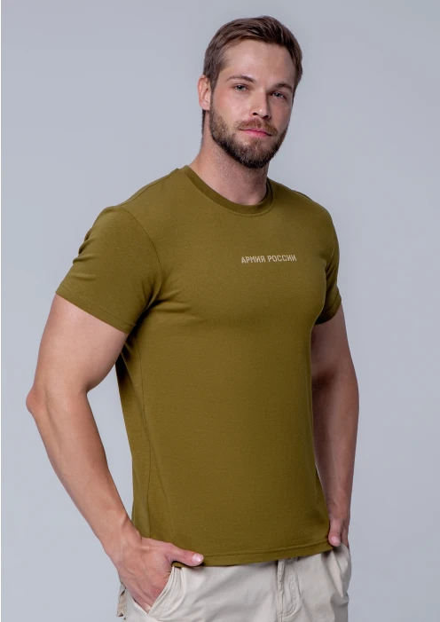 Купить футболка «армия россии» хаки в интернет-магазине ArmRus по выгодной цене. - изображение 1