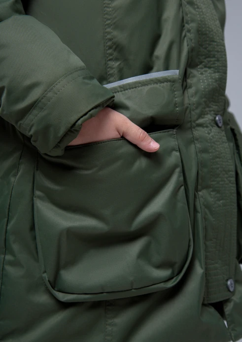 Купить куртка-парка утепленная детская «армия россии» хаки со светоотражающими вставками в интернет-магазине ArmRus по выгодной цене. - изображение 13