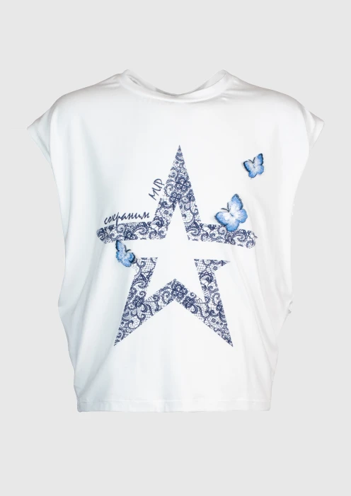 Купить футболка для девочки «сохраним мир» в интернет-магазине ArmRus по выгодной цене. - изображение 3