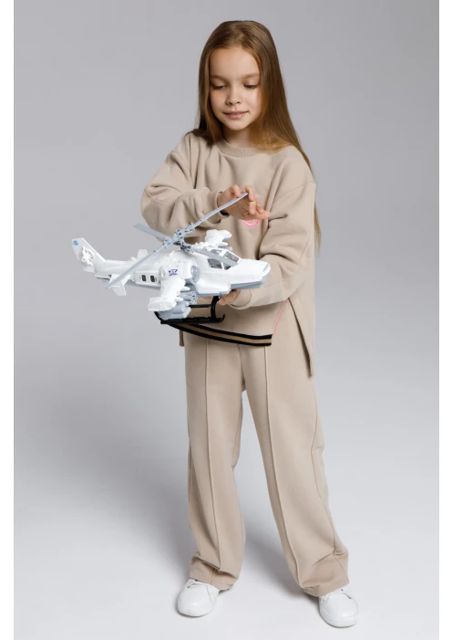 Купить костюм (свитшот + брюки) для девочек «якорь» латте в интернет-магазине ArmRus по выгодной цене. - изображение 28