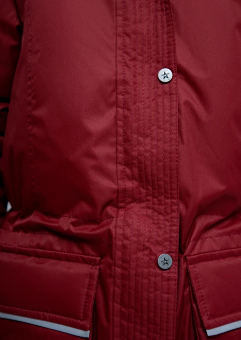 Купить куртка-парка утепленная детская «армия россии» брусничная в интернет-магазине ArmRus по выгодной цене. - изображение 7