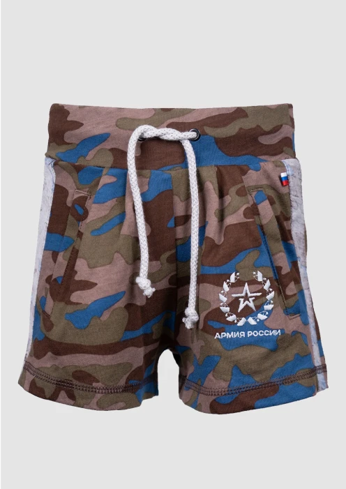 Купить шорты для девочки «армия россии» сине-зеленые в интернет-магазине ArmRus по выгодной цене. - изображение 1