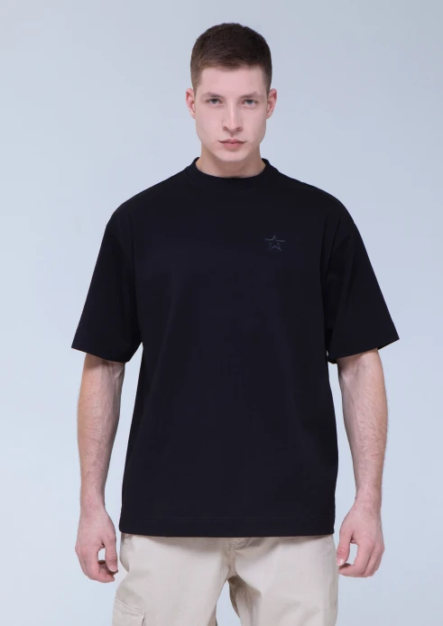 Купить футболка оверсайз мужская «звезда» черная в интернет-магазине ArmRus по выгодной цене. - изображение 4