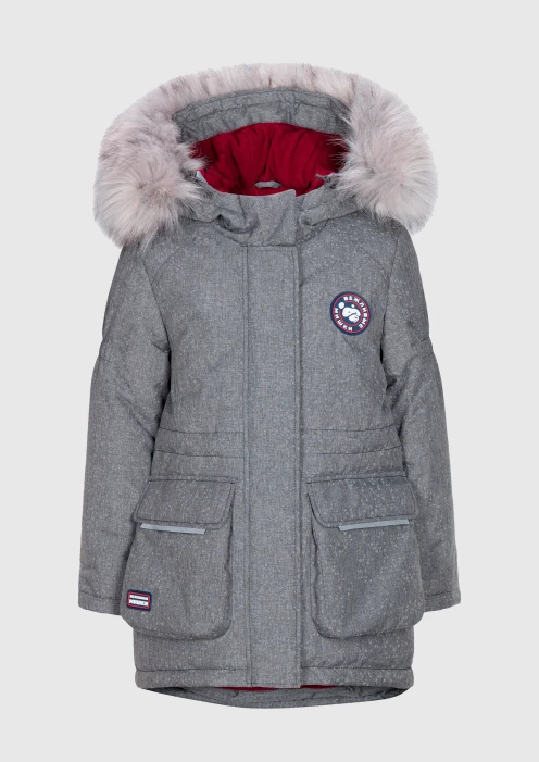 Купить куртка-парка утепленная детская «вежливые мишки» серая в интернет-магазине ArmRus по выгодной цене. - изображение 21