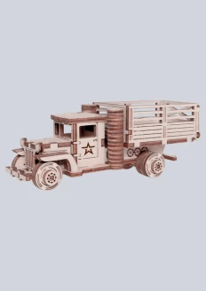 Игрушка-конструктор из дерева советский грузовик с кузовом «ЗИС-5» 79 деталей: купить в интернет-магазине «Армия России