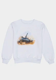 Свитшот детский «Танковый биатлон» белый: купить в интернет-магазине «Армия России
