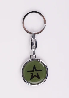 Брелок «Звезда» заливка смолой (29 мм): купить в интернет-магазине «Армия России