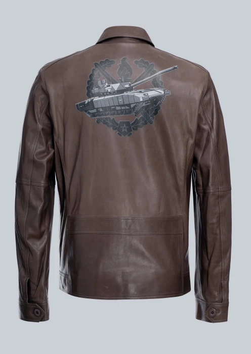 Купить куртка пилот кожаная «св» бежевая в интернет-магазине ArmRus по выгодной цене. - изображение 7