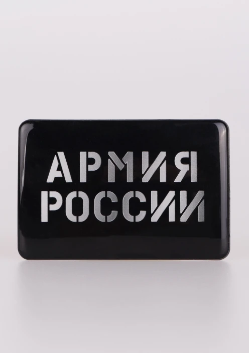 Купить магнит виниловый «армия россии» черный с заливкой смолой 90х60 мм в интернет-магазине ArmRus по выгодной цене. - изображение 1