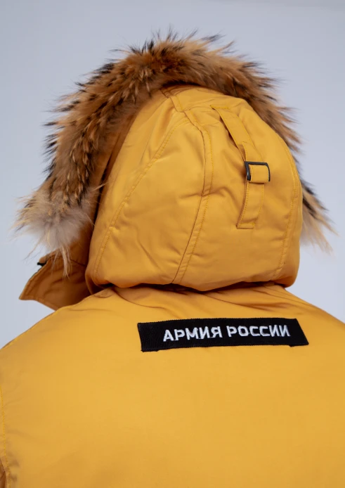 Купить куртка-парка утепленная мужская «армия россии» желтая в интернет-магазине ArmRus по выгодной цене. - изображение 9