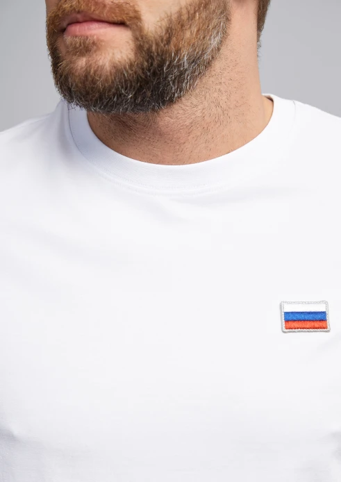Купить футболка мужская «флаг рф» белая в интернет-магазине ArmRus по выгодной цене. - изображение 8