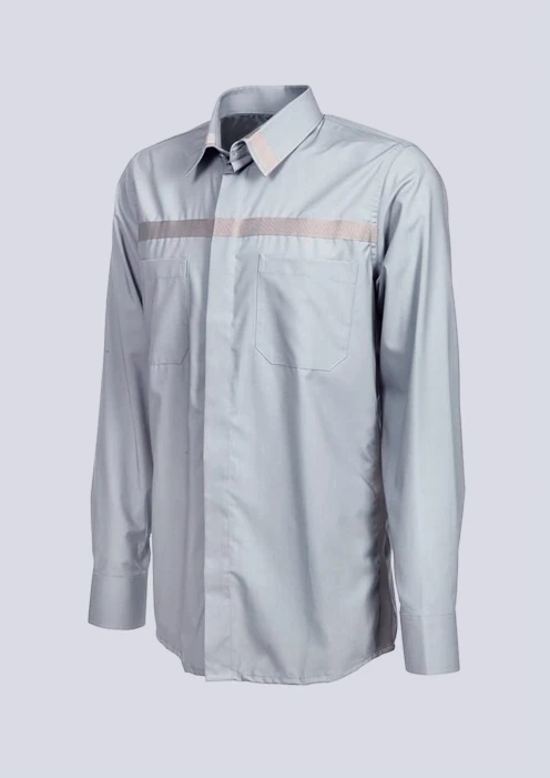 Купить рубашка мужская форменная серая в интернет-магазине ArmRus по выгодной цене. - изображение 3