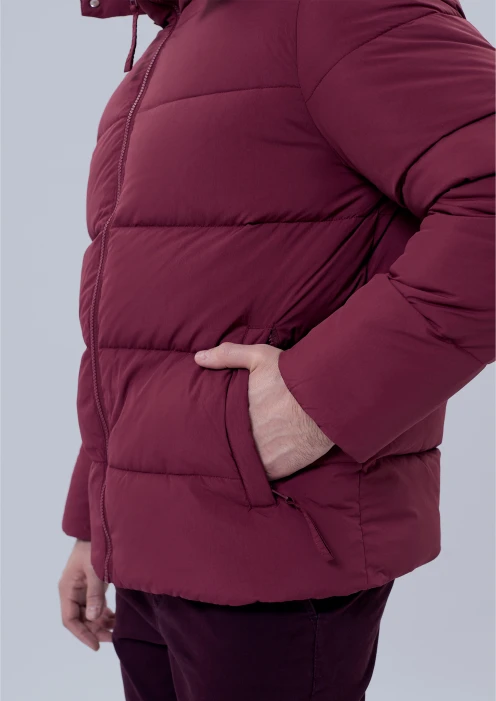 Купить куртка зимняя «родина в сердце» бордовая в интернет-магазине ArmRus по выгодной цене. - изображение 6