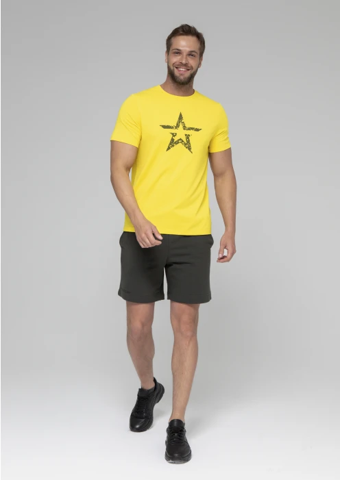 Купить футболка мужская «звезда» желтая в интернет-магазине ArmRus по выгодной цене. - изображение 9