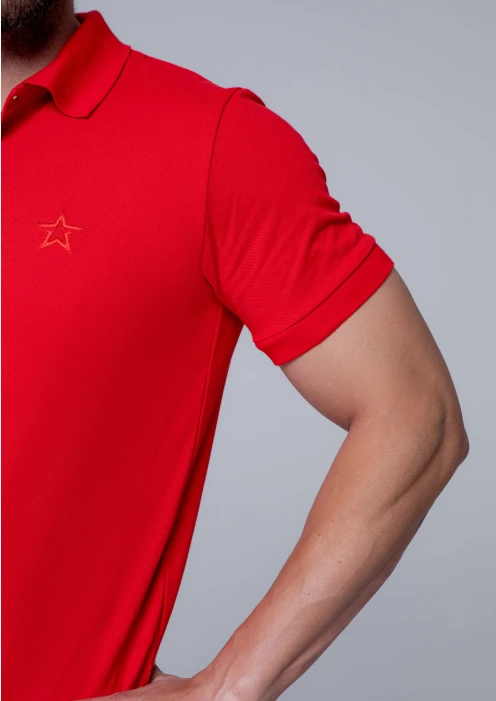 Купить футболка-поло пике мужская «звезда» красная в интернет-магазине ArmRus по выгодной цене. - изображение 7