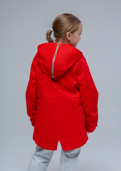 Купить куртка-парка детская «от победы к победам» красная в интернет-магазине ArmRus по выгодной цене. - изображение 3