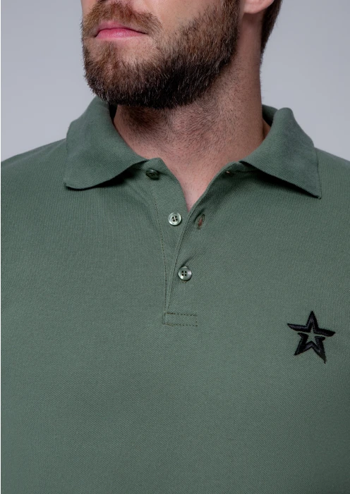 Купить футболка-поло пике мужская «звезда» хаки в интернет-магазине ArmRus по выгодной цене. - изображение 6