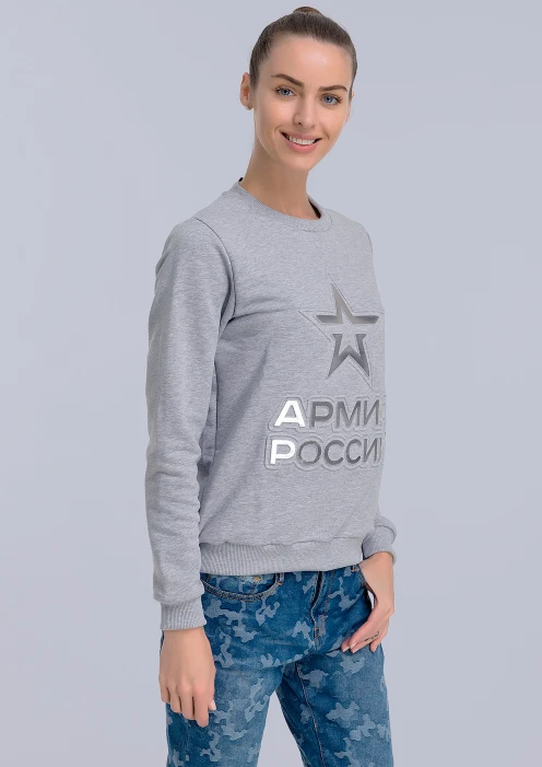 Купить свитшот женский «армия россии. звезда» серый меланж в Москве с доставкой по РФ - изображение 3