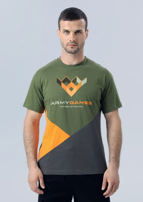 Купить футболка мужская «army games international» хаки в интернет-магазине ArmRus по выгодной цене. - изображение 1
