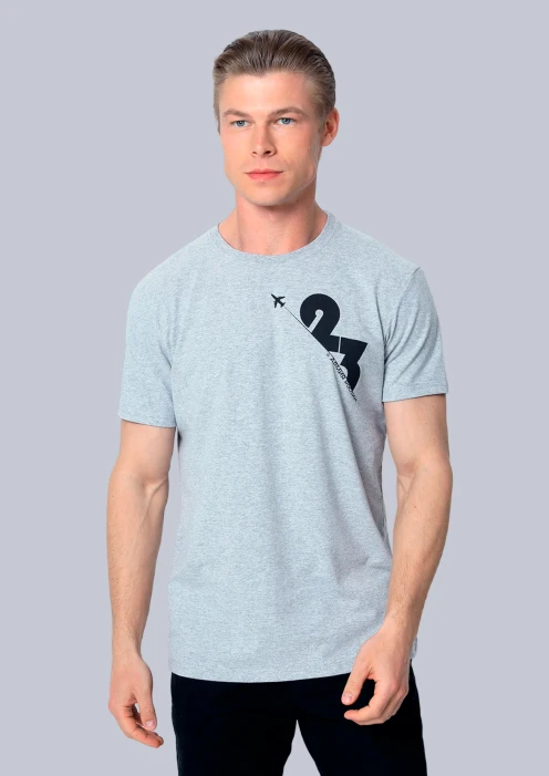 Купить футболка мужская «23» серый меланж в интернет-магазине ArmRus по выгодной цене. - изображение 1