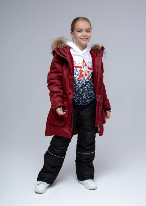 Купить куртка-парка утепленная детская «армия россии» брусничная в интернет-магазине ArmRus по выгодной цене. - изображение 16