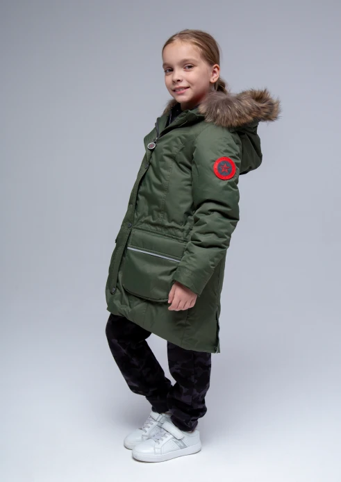 Купить куртка-парка утепленная детская «армия россии» хаки со светоотражающими вставками в интернет-магазине ArmRus по выгодной цене. - изображение 21