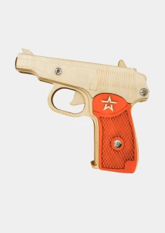 Пистолет резинкострел из дерева Армия России ПМ с мишенями: купить в интернет-магазине «Армия России