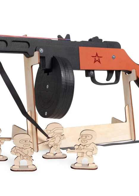 Купить резинкострел из дерева «армия россии» ппш окрашенный в интернет-магазине ArmRus по выгодной цене. - изображение 4