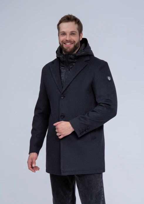 Купить пальто утепленное мужское «армия россии» со съемным капюшоном в интернет-магазине ArmRus по выгодной цене. - изображение 1
