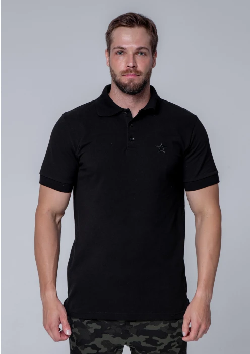 Купить футболка-поло пике мужская «звезда» черная в интернет-магазине ArmRus по выгодной цене. - изображение 3