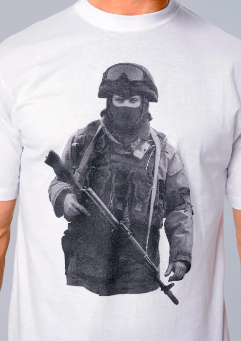 Купить футболка «вежливые люди» белая в интернет-магазине ArmRus по выгодной цене. - изображение 3