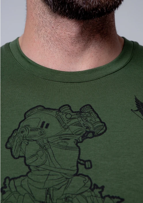 Купить футболка «ссо» контур бойца хаки в интернет-магазине ArmRus по выгодной цене. - изображение 5