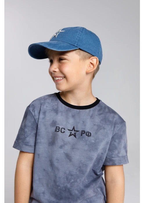 Купить бейсболка детская «звезда» синяя в интернет-магазине ArmRus по выгодной цене. - изображение 3