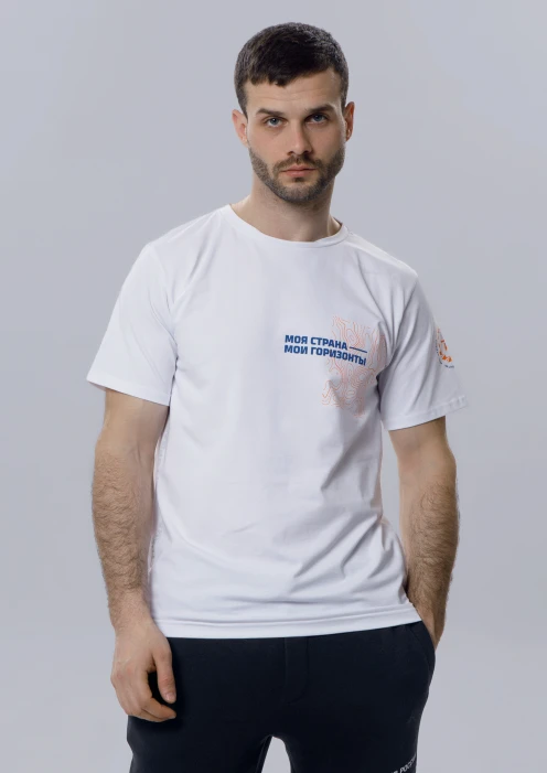 Купить футболка «моя страна - мои горизонты» белая в интернет-магазине ArmRus по выгодной цене. - изображение 1