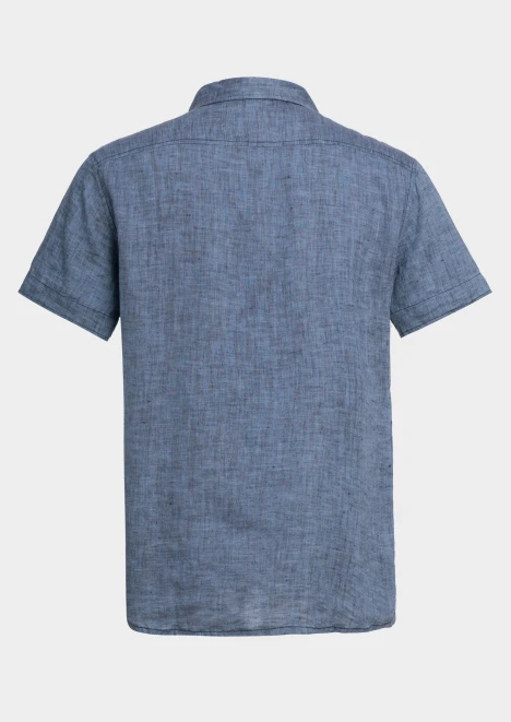 Купить рубашка мужская синяя с коротким рукавом в интернет-магазине ArmRus по выгодной цене. - изображение 2