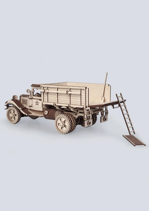 Купить игрушка-конструктор из дерева советский грузовик «полуторка» 217 деталей в интернет-магазине ArmRus по выгодной цене. - изображение 3