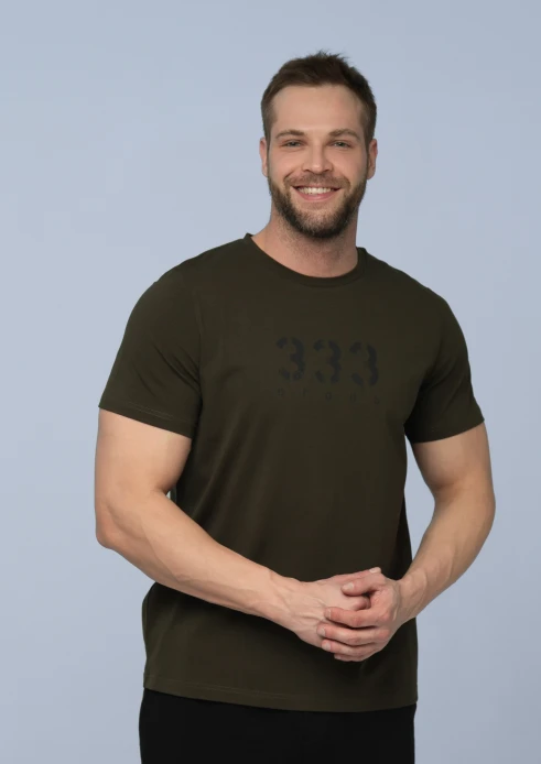 Купить футболка мужская «333 огонь» хаки в интернет-магазине ArmRus по выгодной цене. - изображение 5