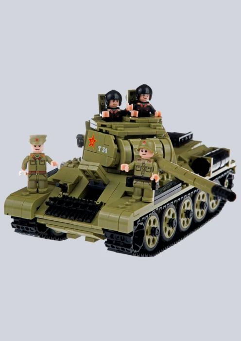 Купить игрушка-конструктор танк «т-34» 969 деталей в интернет-магазине ArmRus по выгодной цене. - изображение 1
